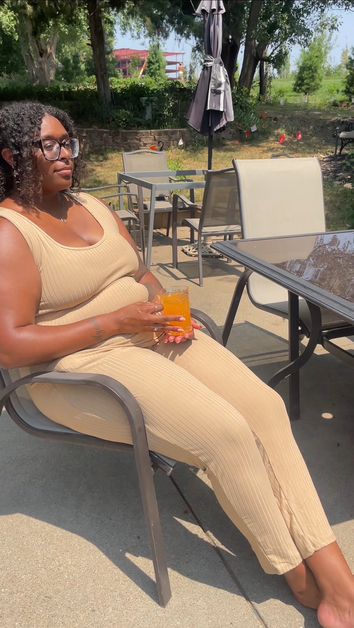 Slow Morning Khaki Ribbed Jumpsuit
Curve Exclusive