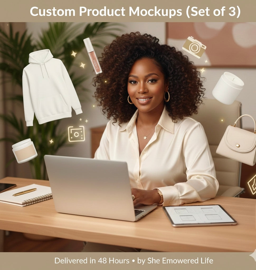Custom Product Mockups (Set of 3)