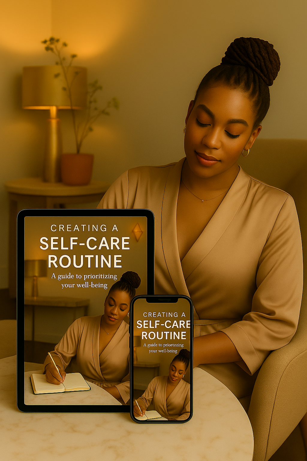 Creating a Self-Care Routine eBook: A Guide for Women to Reclaim Peace, Set Boundaries & Stay Grounded