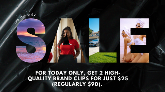 Today Only: 2 (7 sec) Brand Clips for Just $25 (Reg. $90)!
